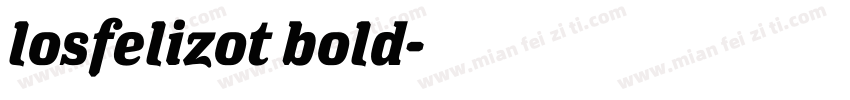 losfelizot bold字体转换